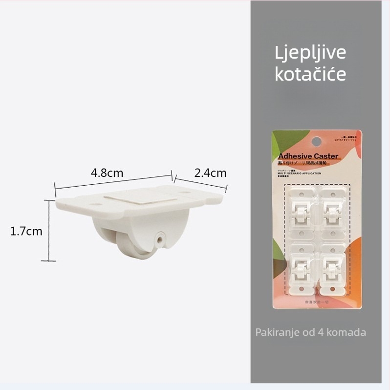 Japanski stil plastična kutija za stolnu organizaciju, pravokutnog dizajna, za kozmetiku i maske, kapacitet 2L