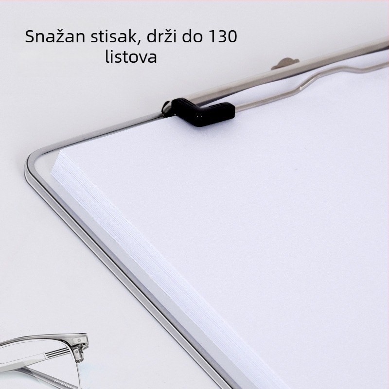 Metalni držač ploče s hvataljkom za ploču, za A4/A5, debljina ploče 5 mm, stražnja širina 316x226 ili 231x154