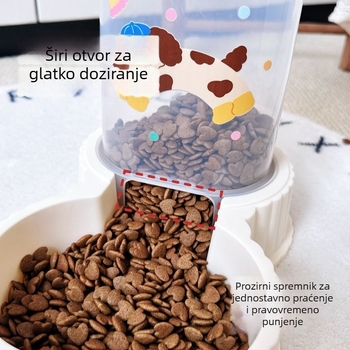 Dispenzer za vodu za pse i mačke, automatski hranilnik za mačke, set posuda za kućne ljubimce