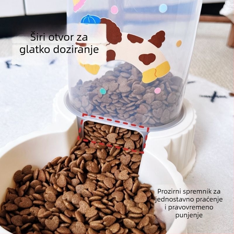 Dispenzer za vodu za pse i mačke, automatski hranilnik za mačke, set posuda za kućne ljubimce
