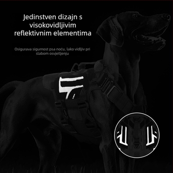 Fan Xing najlonski taktički harnes za pse, vestnog stila, proširivi, pakiranje 60 komada