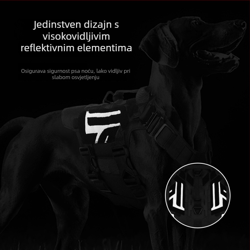 Fan Xing najlonski taktički harnes za pse, vestnog stila, proširivi, pakiranje 60 komada