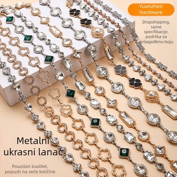 Novi metalni lanac s kristalima — moderan, minimalistički i svestran dodatak s dojmom luksuza