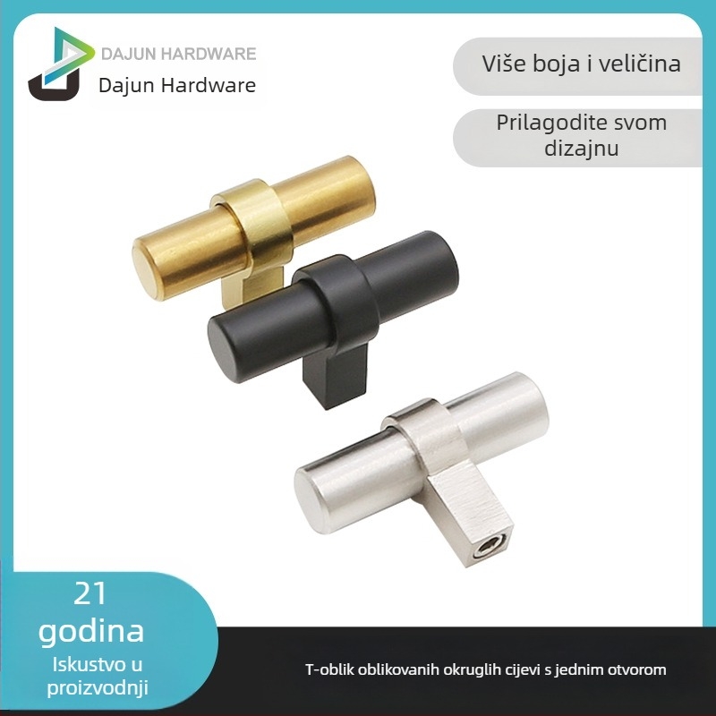 Dajun DJ-005 nehrđajućeg čelika drška za ormarić – modernan minimalistički stil, za ladice, ormariće i ormare