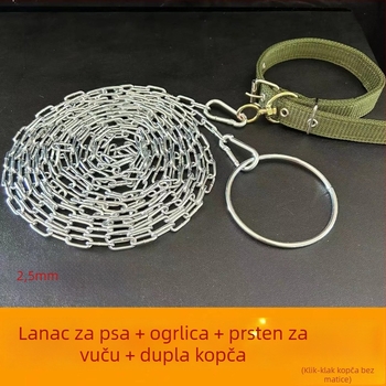 Šetnja za psa protiv ugriza s debelim plastičnim lancem, nije povlačna, prekogranični izvoz