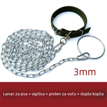 Šetnja za psa protiv ugriza s debelim plastičnim lancem, nije povlačna, prekogranični izvoz