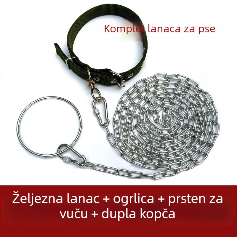Šetnja za psa protiv ugriza s debelim plastičnim lancem, nije povlačna, prekogranični izvoz
