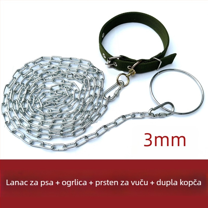 Šetnja za psa protiv ugriza s debelim plastičnim lancem, nije povlačna, prekogranični izvoz