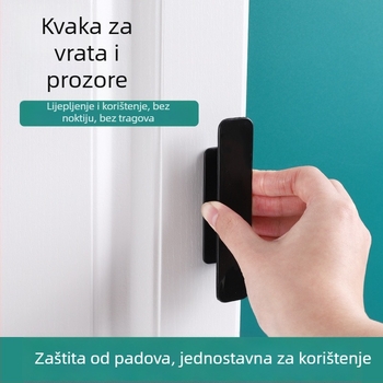 Drška za ormar bez bušenja – s jakim ljepilom, pogodna za ormare, knjižnice i staklena klizna vrata.