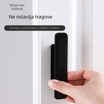 Drška za ormar bez bušenja – s jakim ljepilom, pogodna za ormare, knjižnice i staklena klizna vrata.
