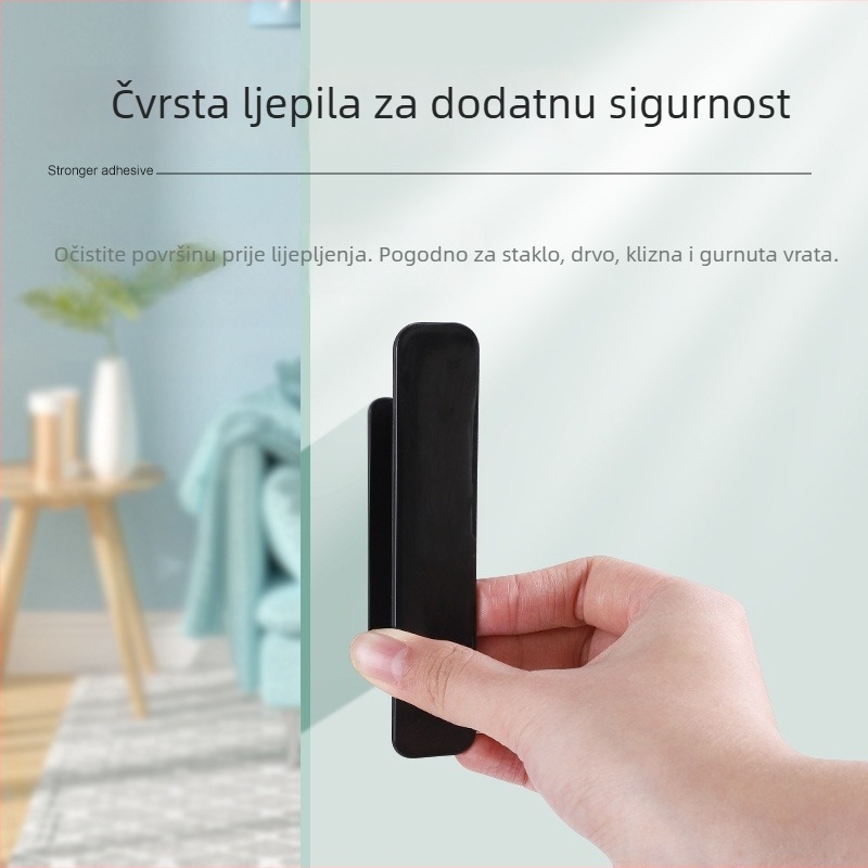 Drška za ormar bez bušenja – s jakim ljepilom, pogodna za ormare, knjižnice i staklena klizna vrata.