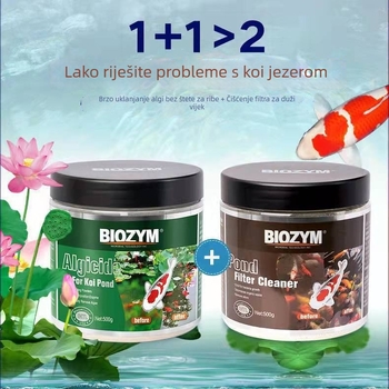 Byinmei Prah za uklanjanje algi za akvarij i ribnjak – uklanja zelene alge, mahovinu i smeđe alge, sigurno za ribe, 500 g