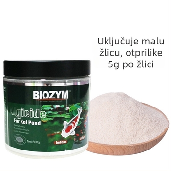 Byinmei Prah za uklanjanje algi za akvarij i ribnjak – uklanja zelene alge, mahovinu i smeđe alge, sigurno za ribe, 500 g