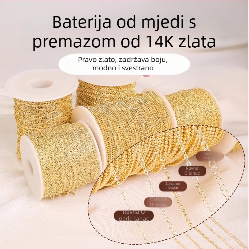 O-oblika bakreni lančić, elektroplatiranje, Hongma branda, izdanje jeseni 2025