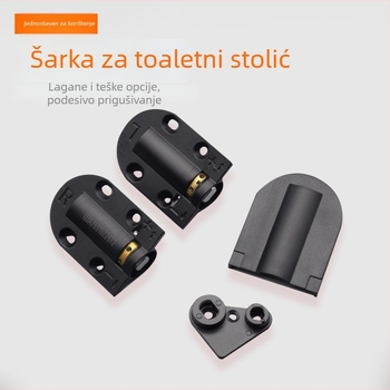 Hidraulični šarnirski mehanizam za kozmetički stol s amortizerom — podesiv; cinkova legura + plast; elektroplirano
