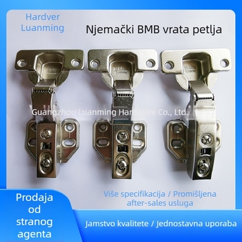 Šarka vrata BMB s tlumenjem i ublaživačem, čelična ploča, za uredski i moderni namještaj