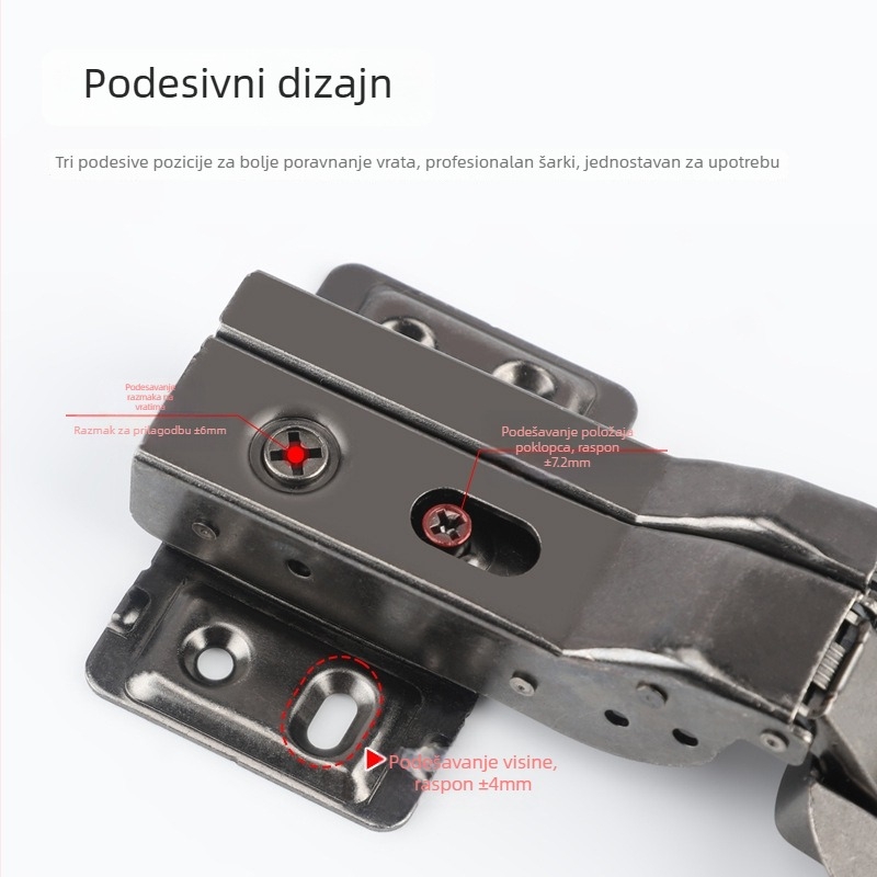 Šarka za garderobna vrata - hladno valjani čelik; marka Xinweilai hardware; završna obrada: crno nikl; stil: Novi kineski stil; pogodno za drvena vrata