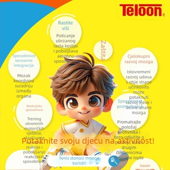 Dječja tenis raketa Tianlong, okvir od aluminijskog legura, težina ≥100 g, držač G2, tvrdi štap, direktan udarac