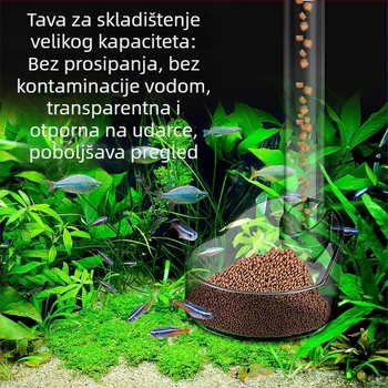 Akvarijski hranilnik s prstenom i cijevi dozer — plastični, brend Aquatic craftsmen, 0,1 kg, paket 96 kom.