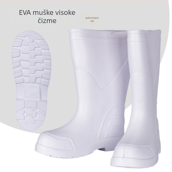 Unisex EVA čizme za kišu, visok gornji dio, protuklizna podstava, topla umjetna krzna unutrašnjost
