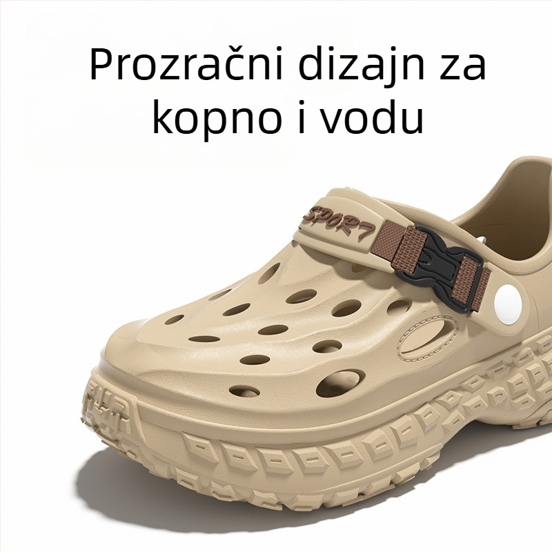 Muške perforirane sandale za ljeto – idealne za outdoor, planinarenje i ribolov; protuklizna EVA potplata, EVA gornji dio, injekcijsko oblikovanje potplata, slip-on