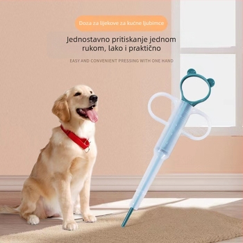 Stick za davanje lijekova kućnim ljubimcima, push-type, za mačke i pse, plastični