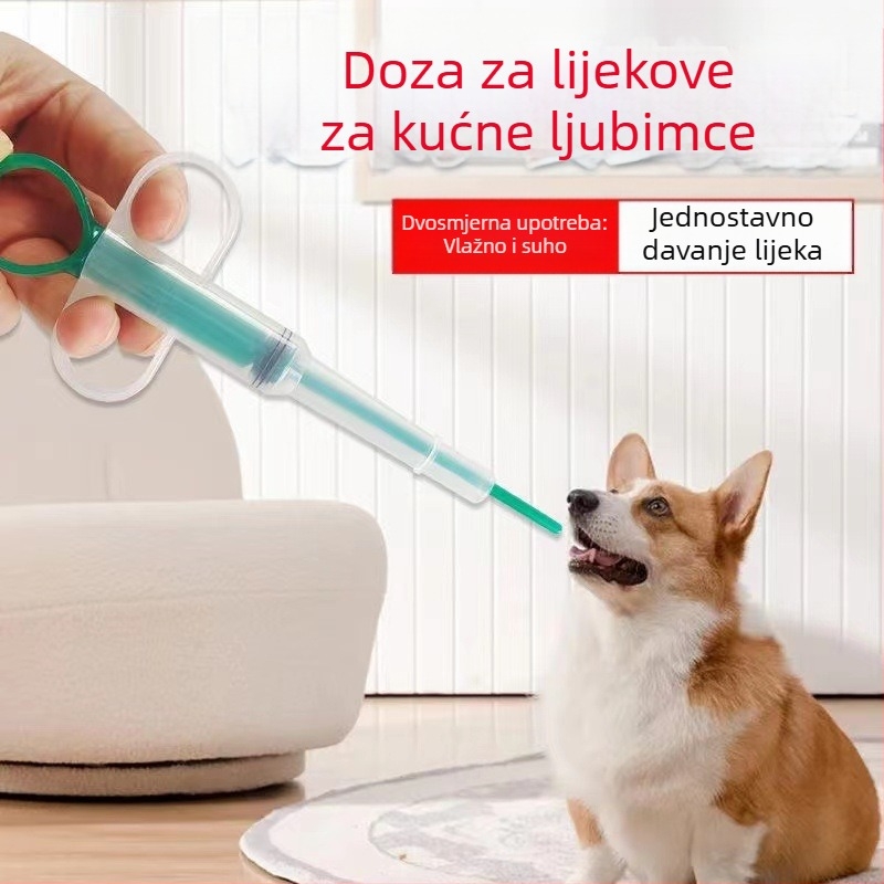 Stick za davanje lijekova kućnim ljubimcima, push-type, za mačke i pse, plastični