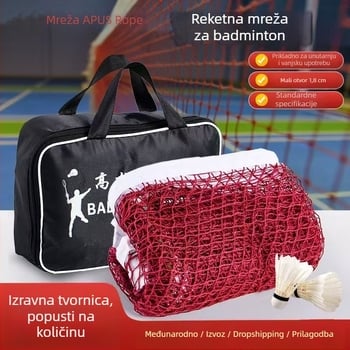 Mreža za badminton - Apus, najlon/poliester, pogodno za stolni tenis i badminton