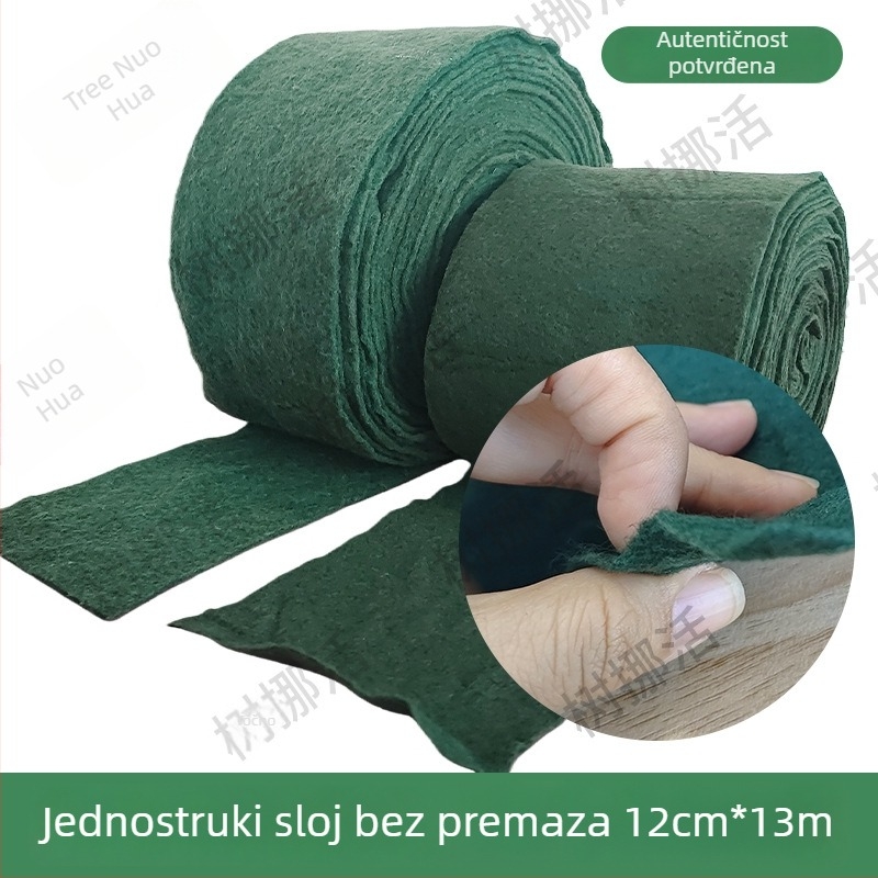 Plat za omotavanje stabala za vrtlarstvo — bambus materijal, izolacija, zadržavanje vlage, uključena užica za vezanje