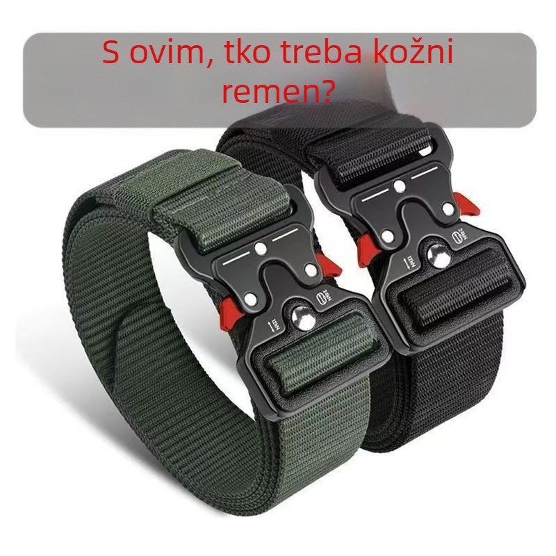 Taktički najlonski pojas s kopčom brzog otpuštanja, gradski stil, plastična kopča
