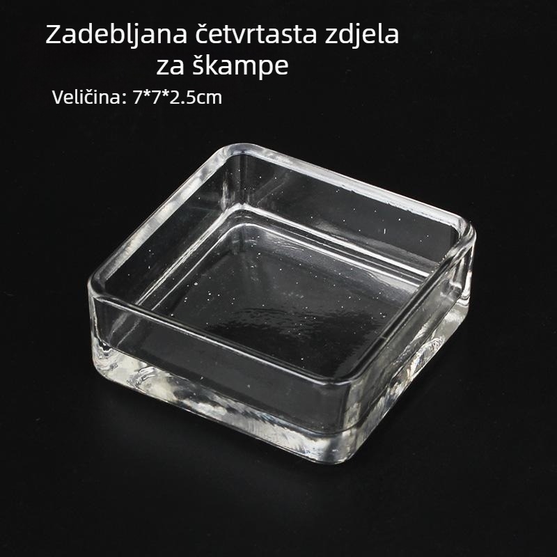 Staklena posuda za hranjenje škampi za akvarij (materijal: drugi; bez automatskog hranjenja; bez marke)