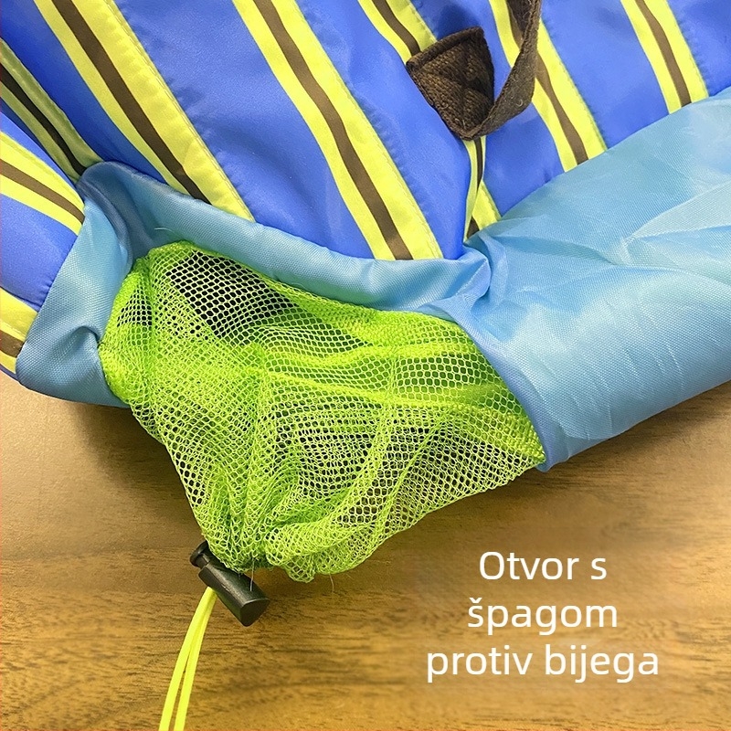 Torba za prijevoz kućnih ljubimaca od poliestera, kapacitet 6,5 kg, prugasti uzorak, tvrdoća srednja do meka