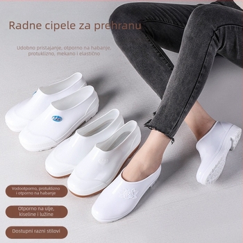 Kuhinjske slip-on tenisice za prehrambenu industriju, niski kroj, PVC, vodootporne i otporne na kiseline i baze, unisex, protuklizne
