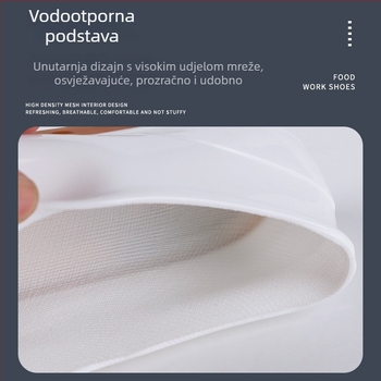 Kuhinjske slip-on tenisice za prehrambenu industriju, niski kroj, PVC, vodootporne i otporne na kiseline i baze, unisex, protuklizne
