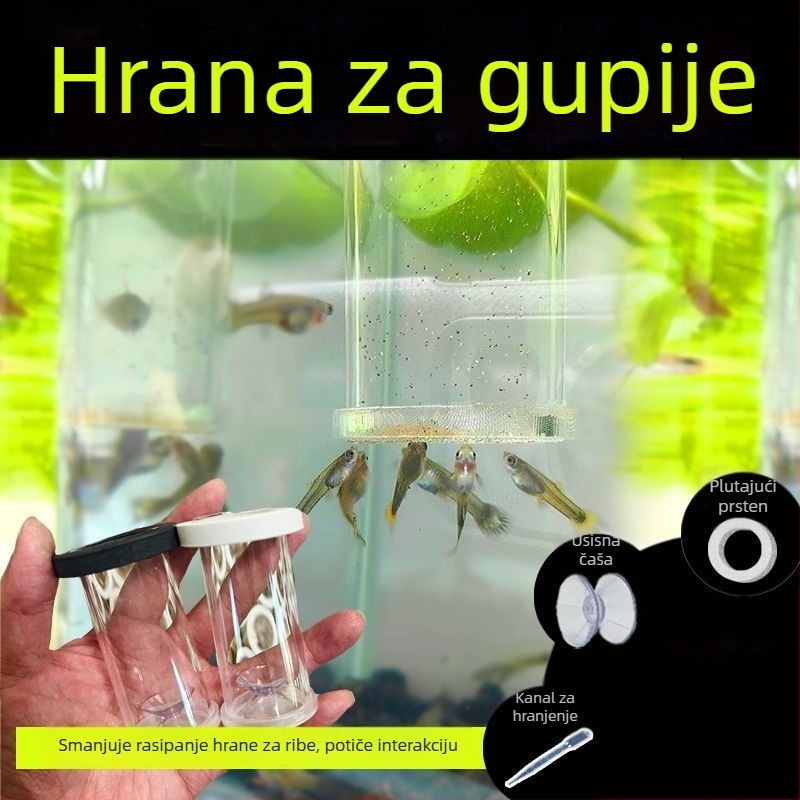 Akrilni prsten za hranjenje u akvariju – hranjenje brine shrimp, plutajuće ukrasne ribe (guppy), pogodno za akvarij; Materijal: Drugo; Podrijetlo: Drugo; Uvoz: Ne; Primjenjivo: Akvarij