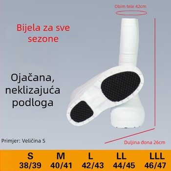 Kišne čizme EVA s fleec podstavom za toplinu, visok nadkoljenjak, protuklizna potplat
