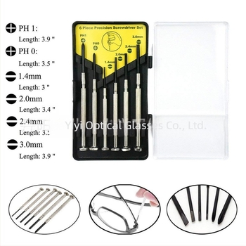 Ai Yi nehrđajući čelik – Set za popravak vijaka za naočale AY020, kombinirani set, 18 vrsta alata