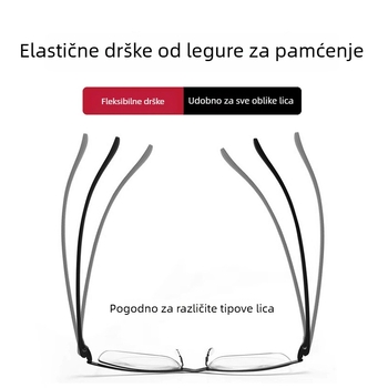 Donghai Crystal naočale za čitanje za muškarce - vintage puni okvir, metalni okvir, udobne, otporne na habanje, UV zaštita za oči