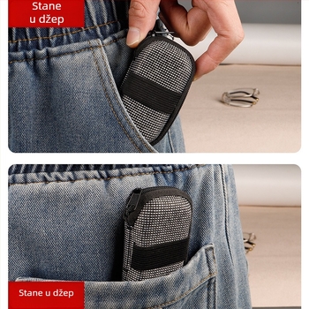 Sklopive naočale za čitanje s lećama od stakla za starije osobe – leće visoke definicije, metalni okvir, puni okvir, kompaktne u džepu