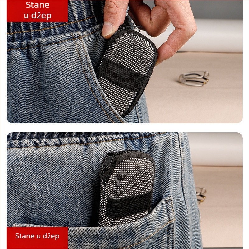 Sklopive naočale za čitanje s lećama od stakla za starije osobe – leće visoke definicije, metalni okvir, puni okvir, kompaktne u džepu