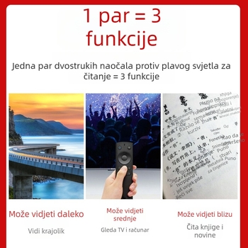 Naočale za čitanje s anti-plavim svjetlom i progresivnim multifokalnim lećama, za daleko i blizu vid, asferične leće, metalni okvir