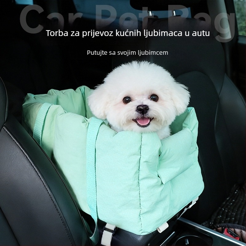 Auto montirana nosač psa Leyoupai – Materijali: 80T matni najlon; 120 g sprej premazana pamuk; PP punilo; Podrijetlo: Zhejiang