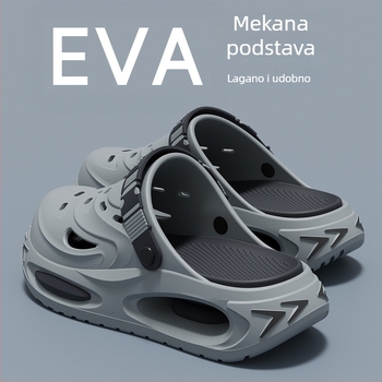 Muške ljetne EVA sandale s otvorenim prstima, EVA gornji dio, potplat injekcijski oblikovan, Slip-On