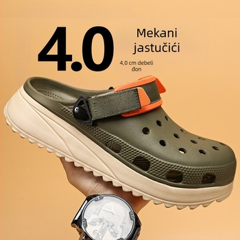 Crocs muške casual sandale s EVA gornjim dijelom i EVA đonom, kopčanje remenom, injekcijski oblikovane