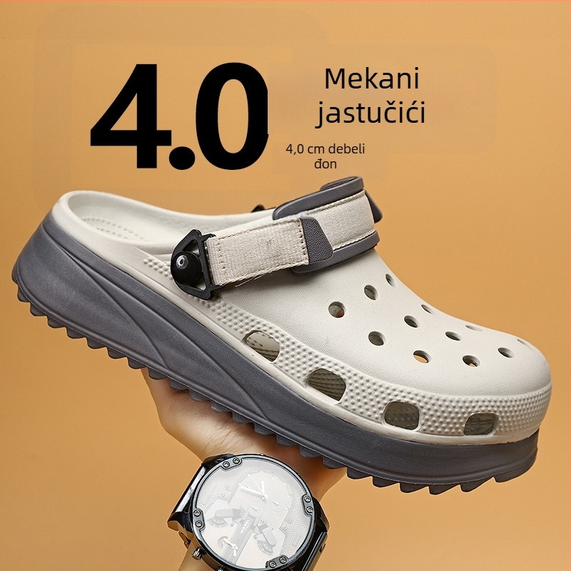 Crocs muške casual sandale s EVA gornjim dijelom i EVA đonom, kopčanje remenom, injekcijski oblikovane