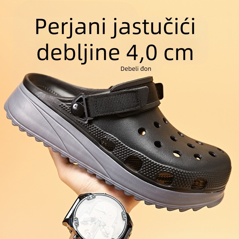 Crocs muške casual sandale s EVA gornjim dijelom i EVA đonom, kopčanje remenom, injekcijski oblikovane