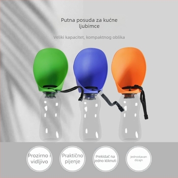 Putna čaša za vodu za kućne ljubimce, automatski dispenzer vode, prijenosna čaša za pse i mačke, vanjska upotreba, Bobla