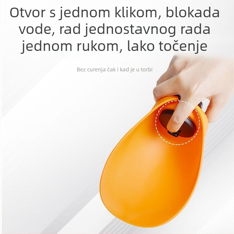 Putna čaša za vodu za kućne ljubimce, automatski dispenzer vode, prijenosna čaša za pse i mačke, vanjska upotreba, Bobla