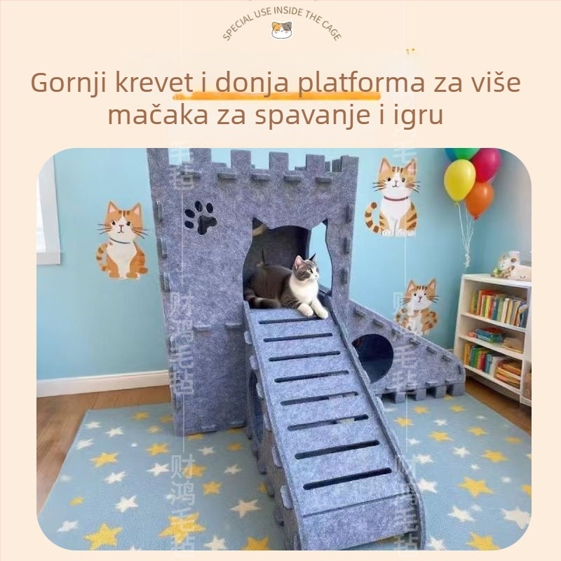 Caihong mačje gnijezdo, filc gnijezdo za mačke