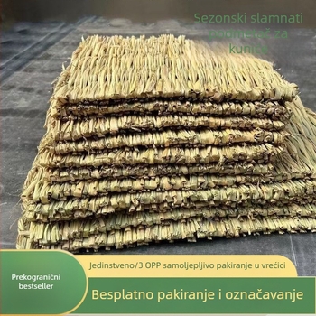 Travnato gnijezdo za kućne ljubimce - ručno pleteno leglo za hamstere, zečeve i mala glodavce